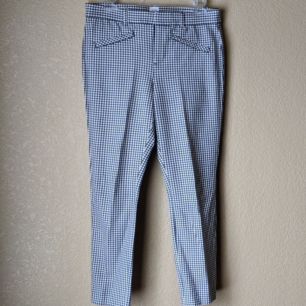 NWOT GAP Black & White Plaid Signature Skinny sz 6